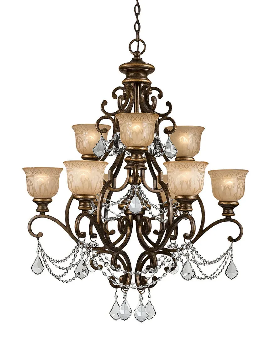 9-Light Chandelier - Bronze Umber, Wrought Iron image