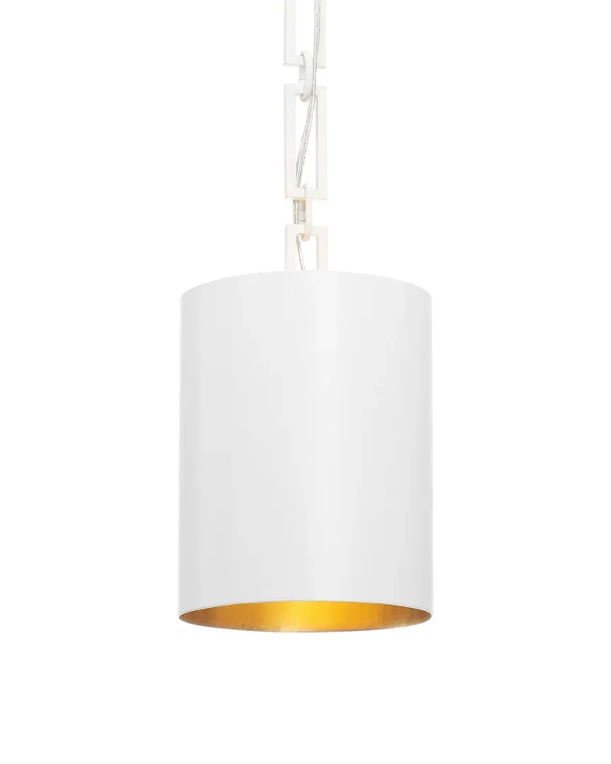 Alston 1-Light Mini Chandelier - Matte White, Steel