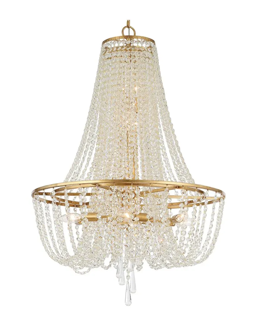 Arcadia 9-Light Chandelier - Antique Gold, Steel image
