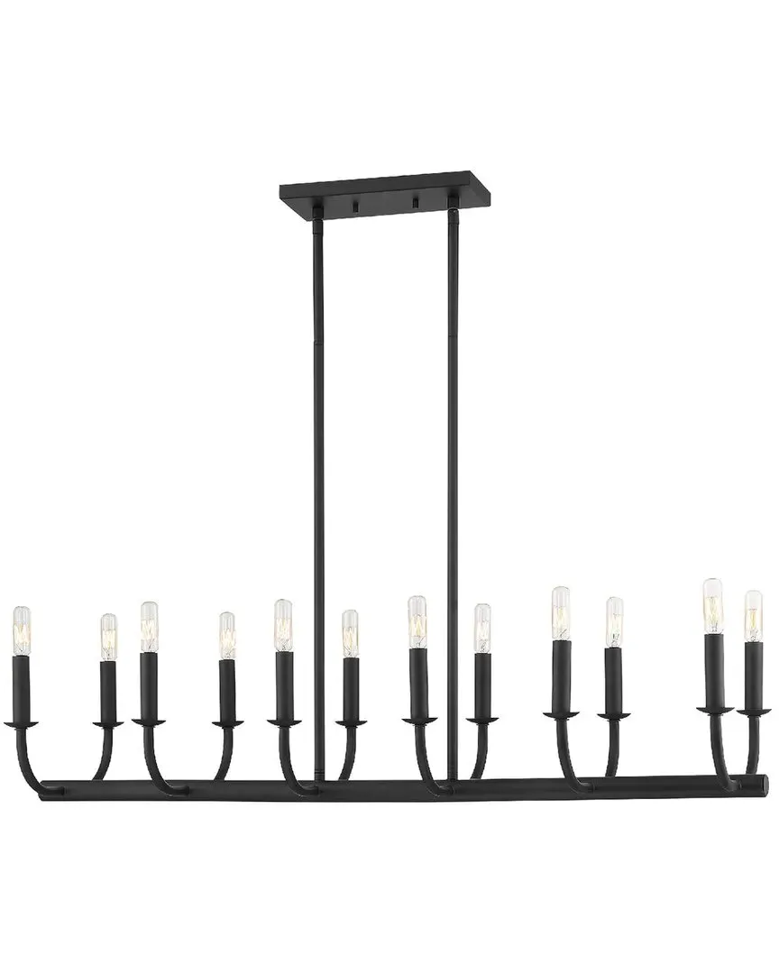 Bailey 12-Light Chandelier - Matte Black image