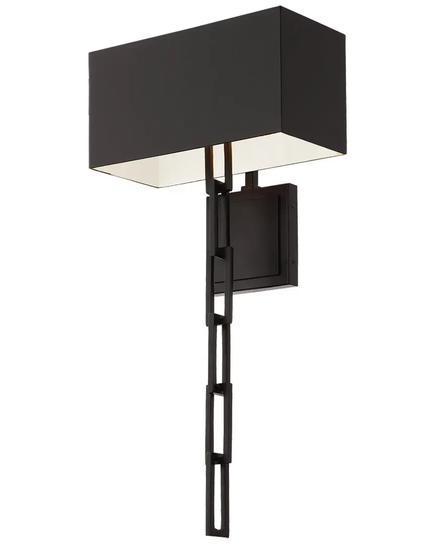 Brian Patrick Flynn Alston 2-Light Sconce - Matte Black
