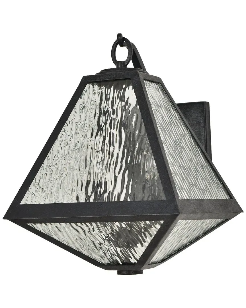 Brian Patrick Flynn Glacier Outdoor 2-Light Wall Mount - Black