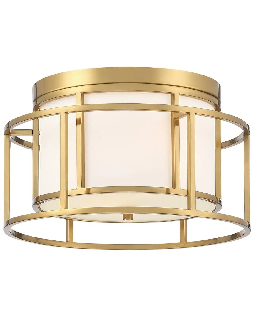 Brian Patrick Flynn Hulton 2-Light Ceiling Mount - Luxe Gold