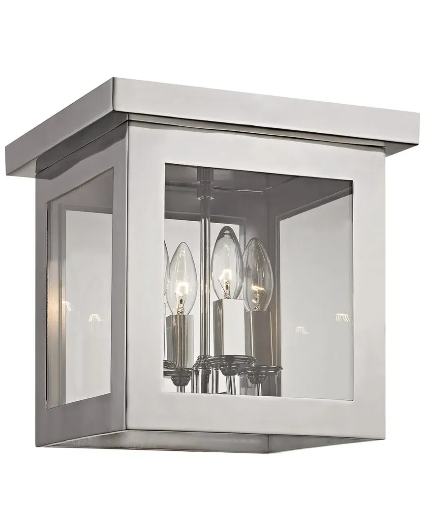 Brian Patrick Flynn Hurley 4-Light Ceiling Mount - Nickel