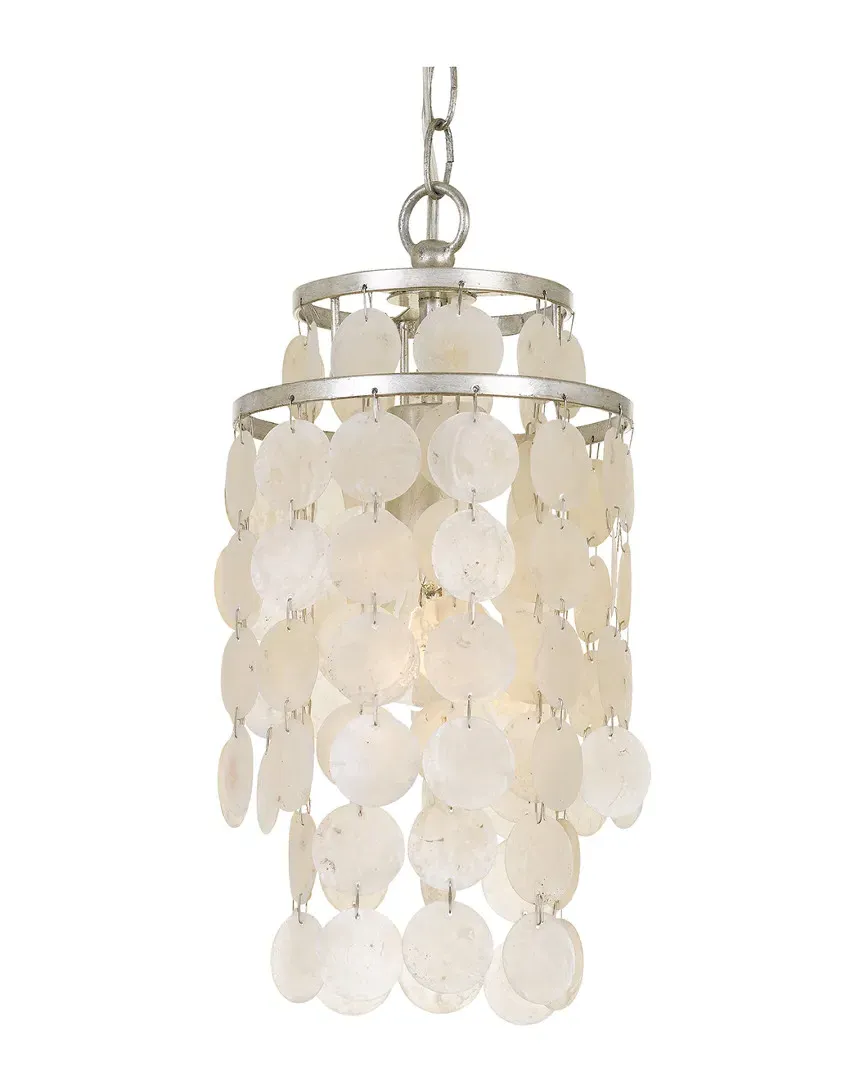 Brielle 1-Light Mini Chandelier - Antique Silver, Iron image