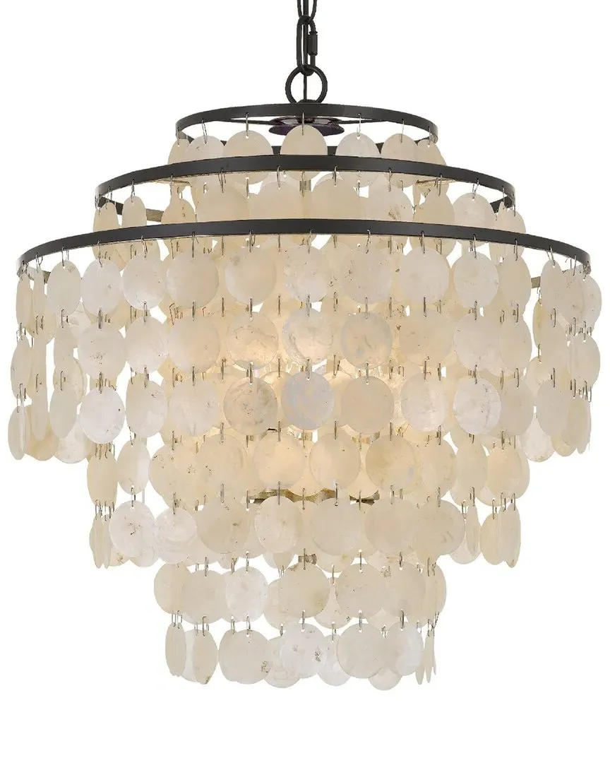 Brielle 4-Light Chandelier - Dark Bronze