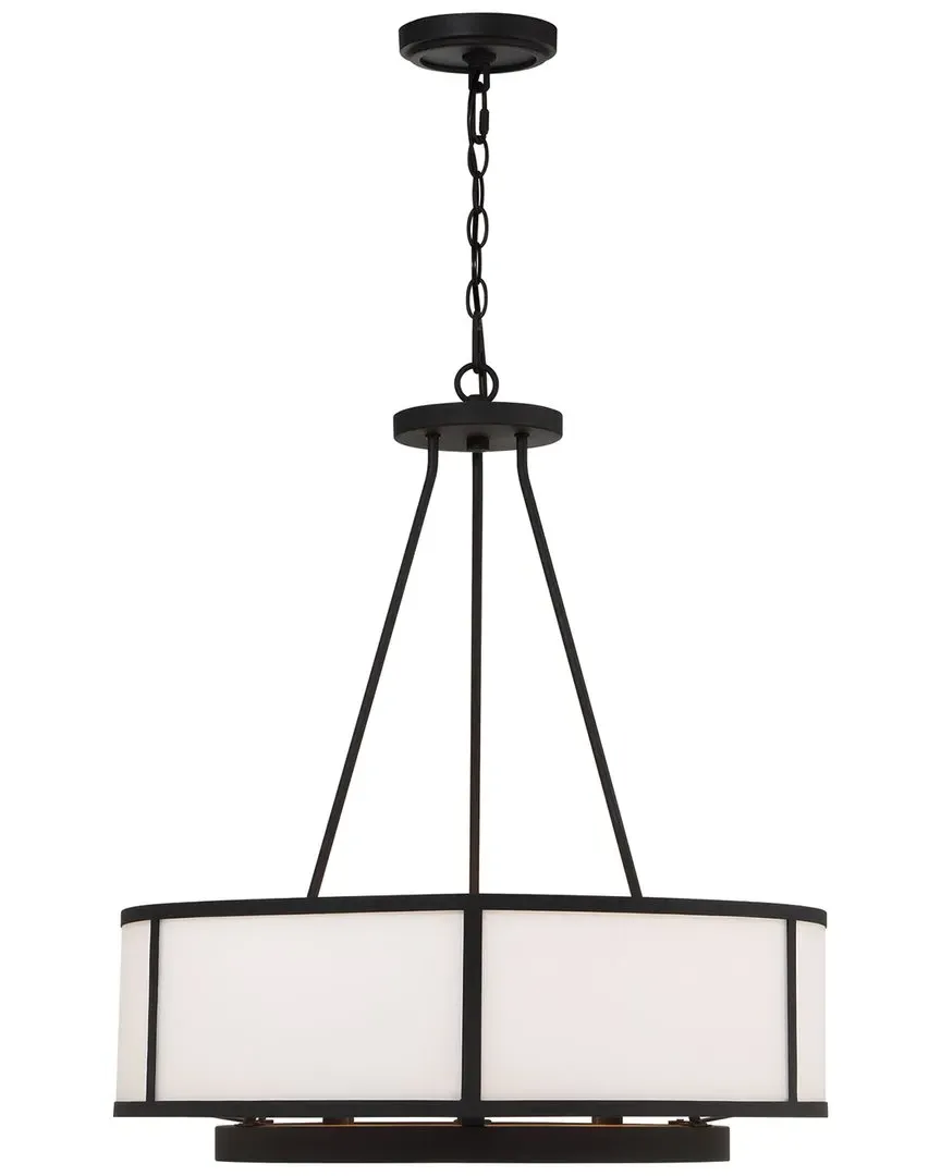 Bryant 6-Light Chandelier - Black, Forged Steel