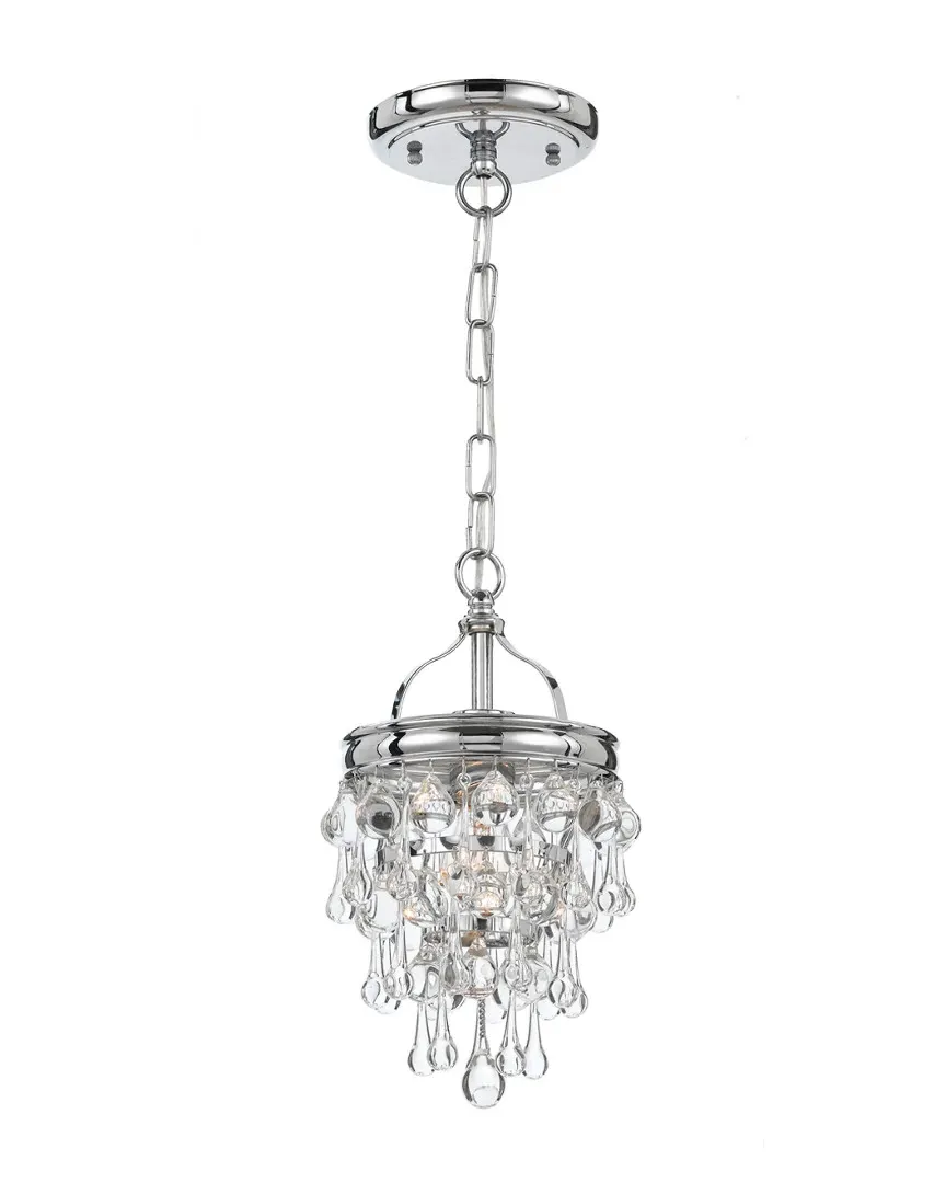 Calypso 1-Light Pendant - Polished Chrome, Brass