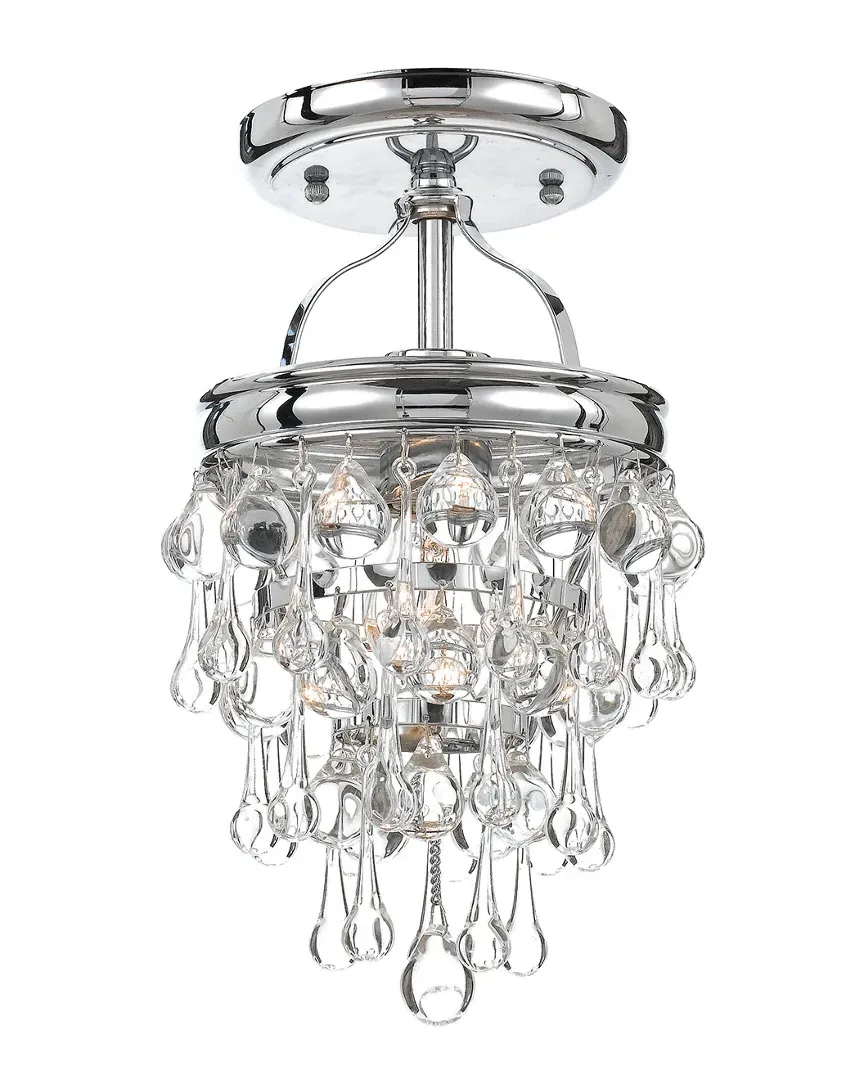 Calypso 1-Light Semi Flush Mount - Polished Chrome image