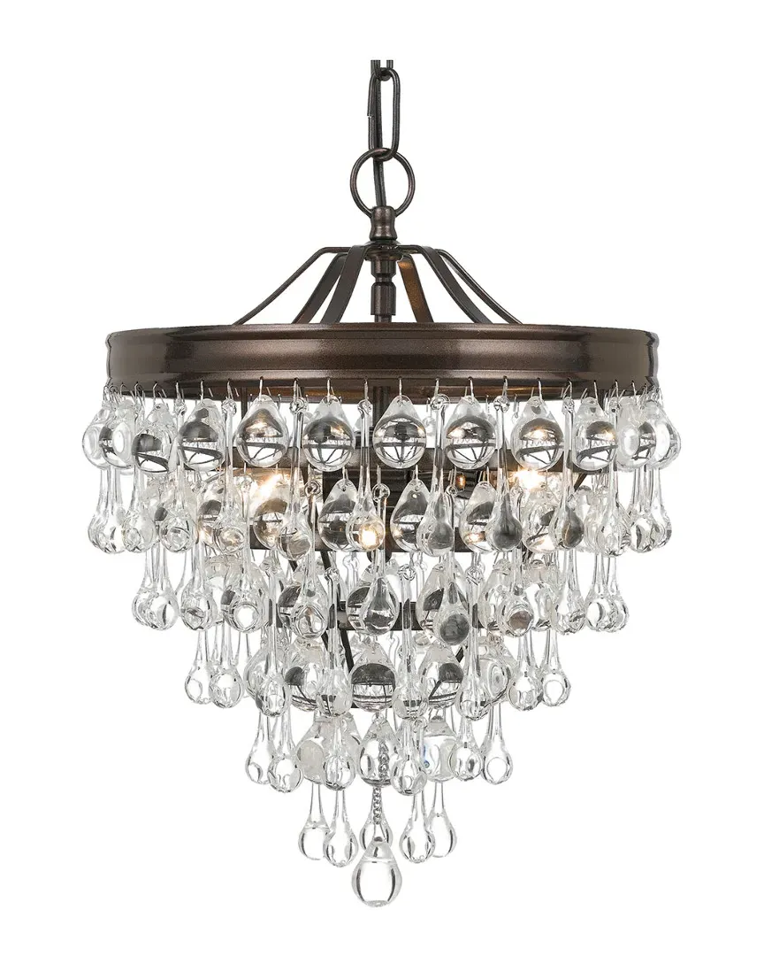Calypso 3-Light Mini Chandelier - Bronze, Steel image