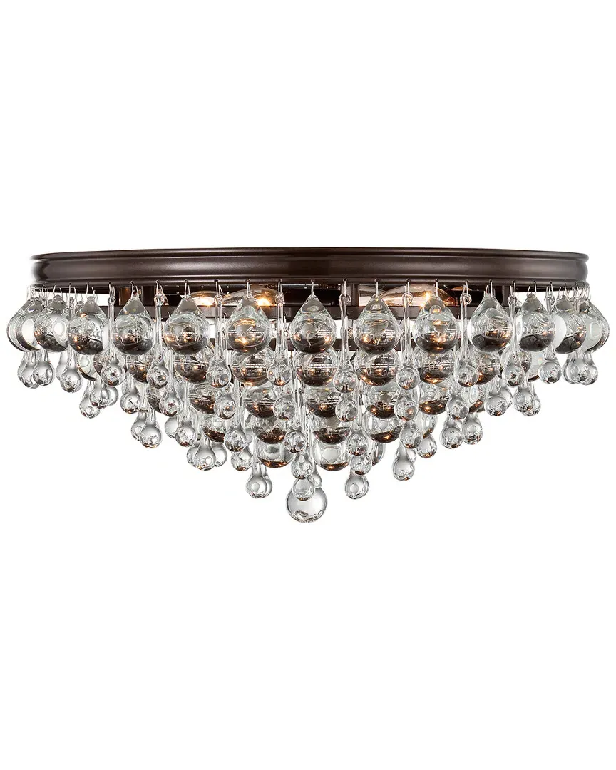Calypso 6-Light Flush Mount - Vibrant Bronze, Steel
