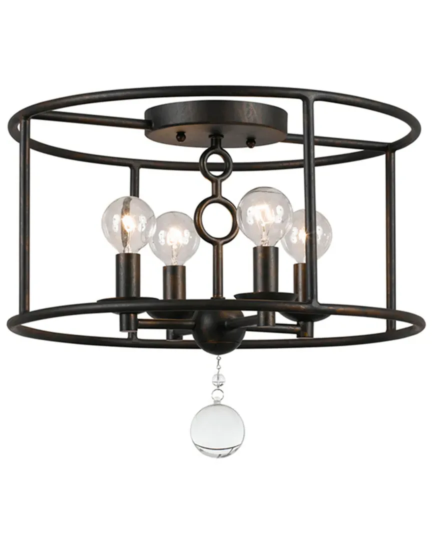 Cameron 4-Light Semi-Flush Ceiling Mount - English Bronze image