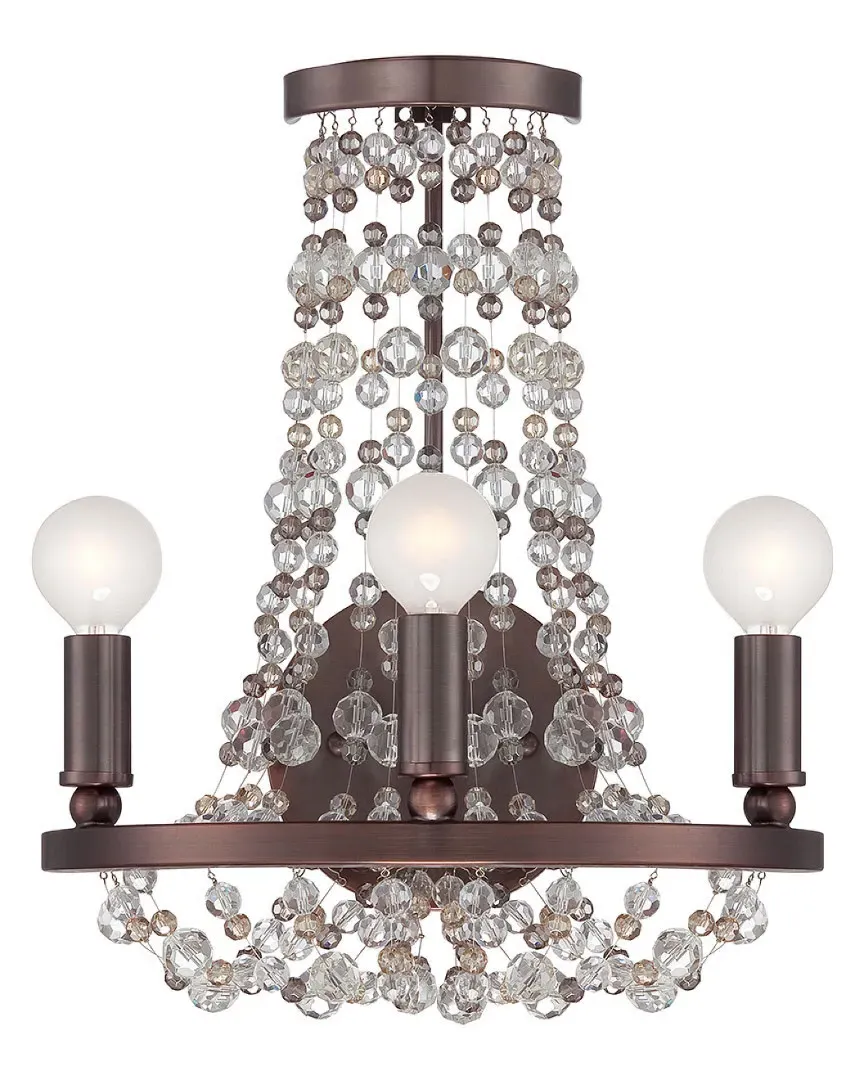 Channing 3-Light Wall Sconce - Chocolate Bronze, Steel image