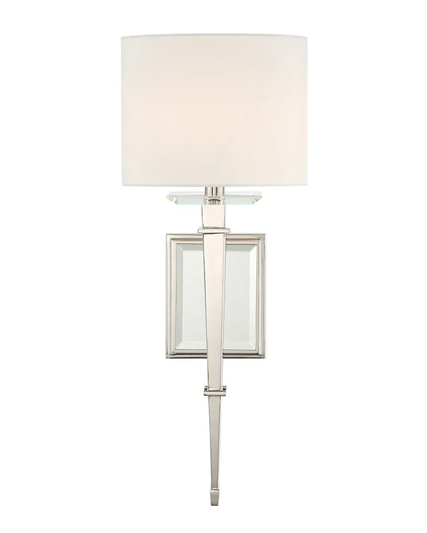 Clifton 1-Light Wall Sconce - Polished Nickel, Steel