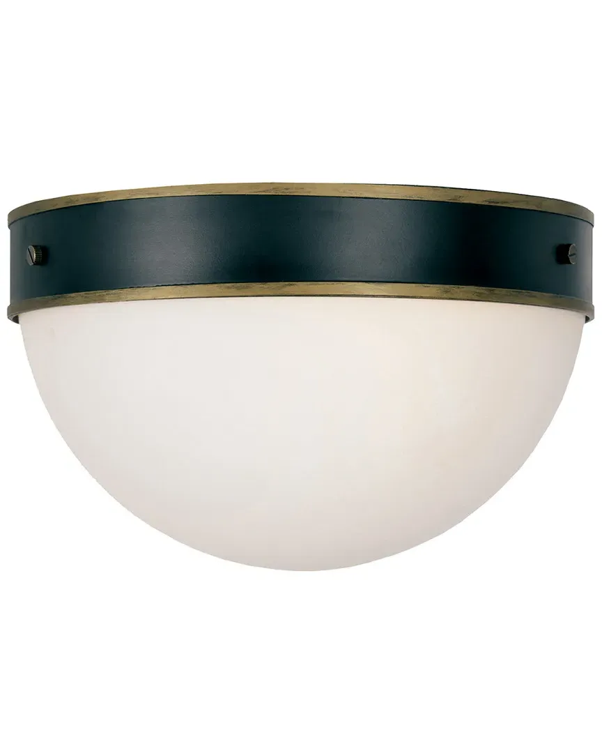 Crystorama 2-Light Capsule Outdoor Flush Mount - Matte Black image