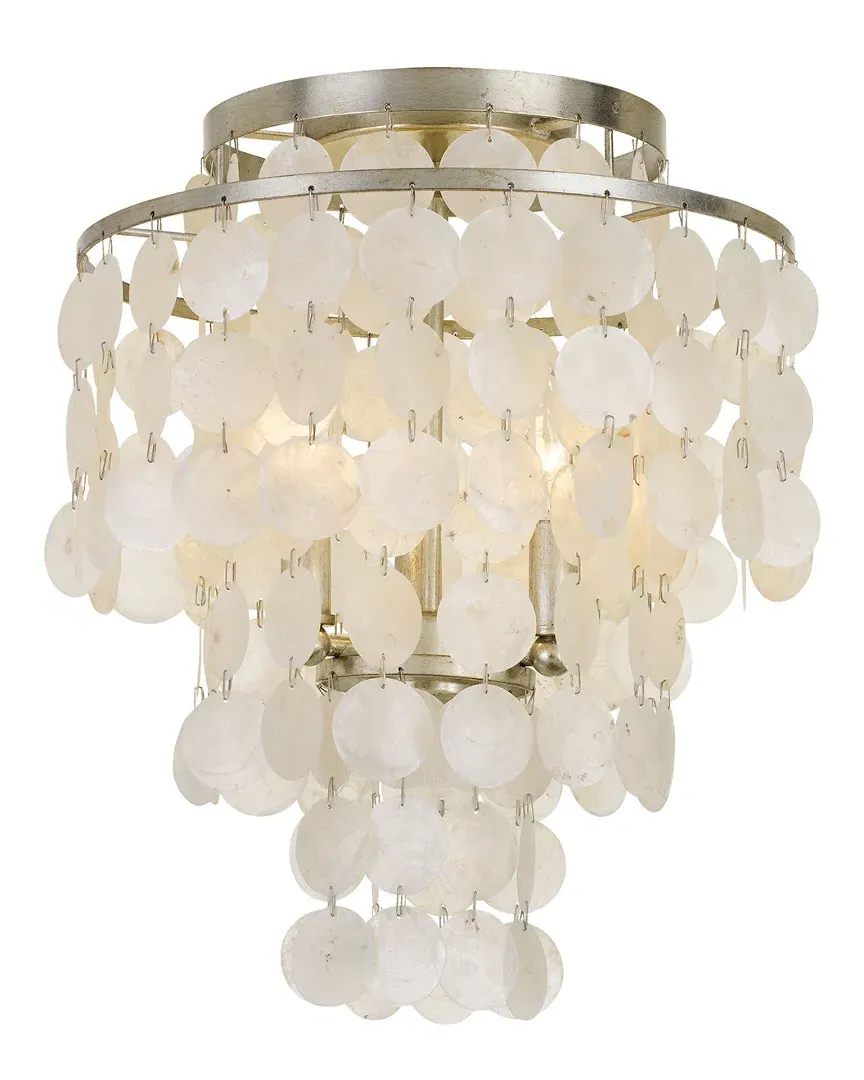 Crystorama 3-Light Brielle Chandelier - Antique Silver image