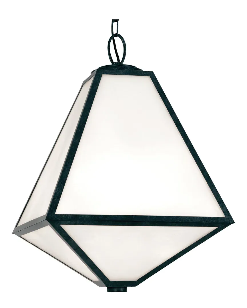 Crystorama 3-Light Glacier Outdoor Chandelier - Black image