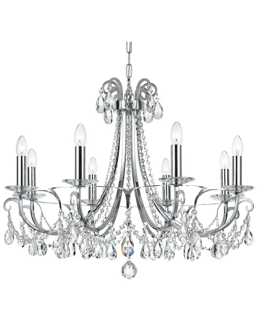 Crystorama 8-Light Othello Chandelier Hand Cut Crystal - Chrome image