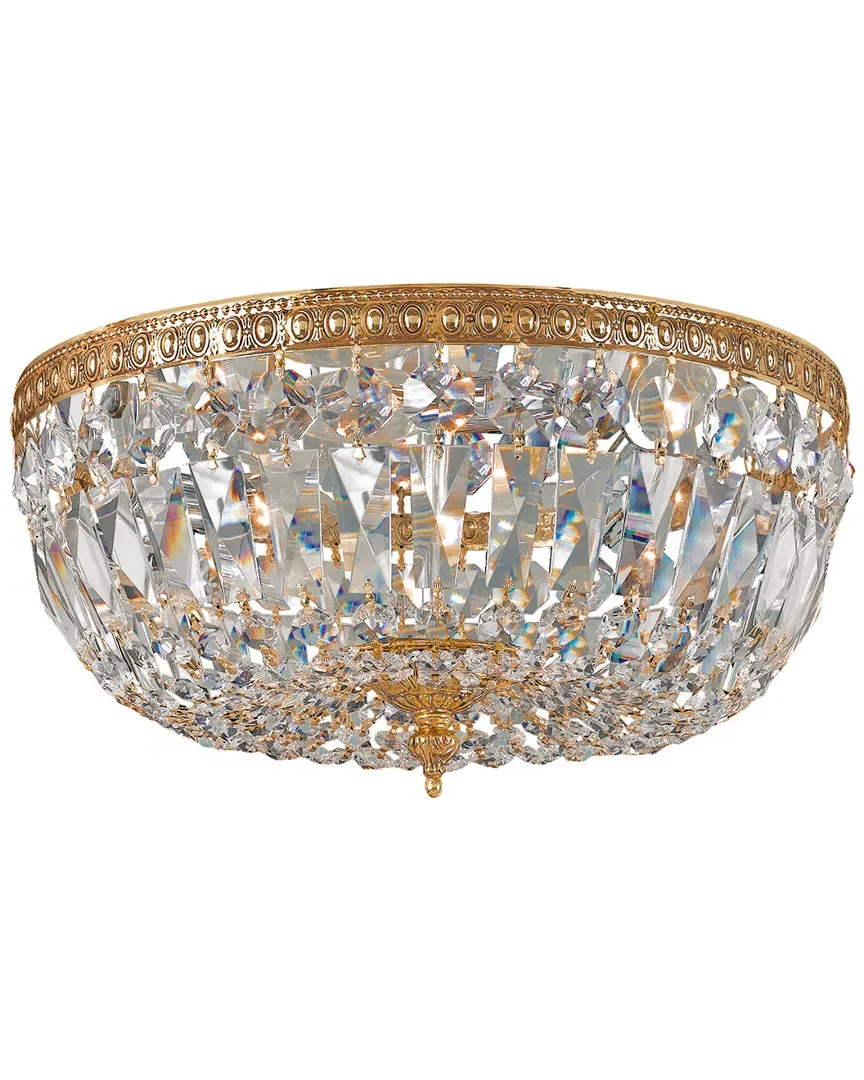 Crystorama Ceiling Mount Light II - Antique Gold Leaf image