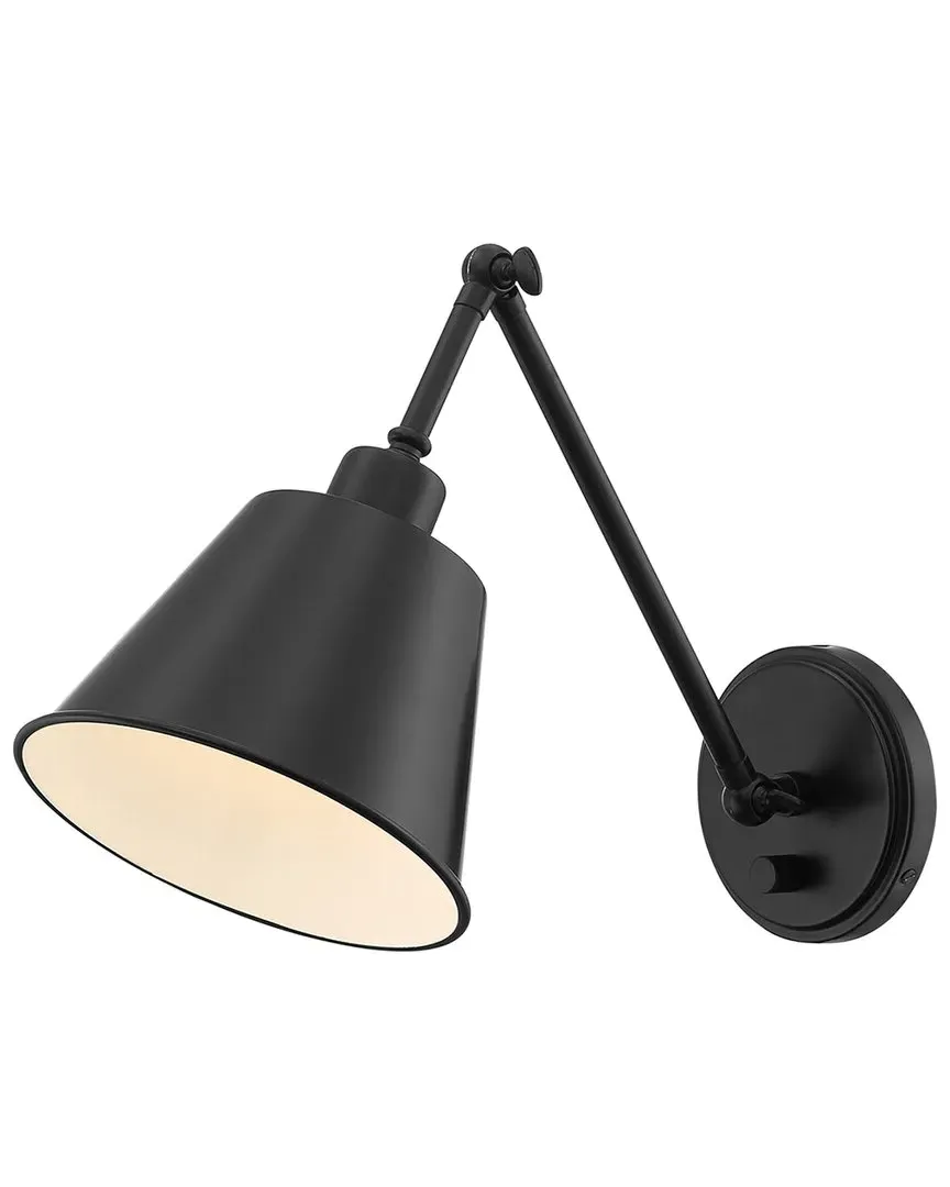 Crystorama Mitchell Swing Arm Wall Mount - Matte Black image