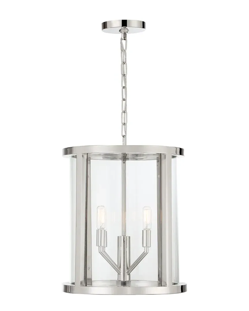 Devon 4 Light Lantern - Nickel, Steel
