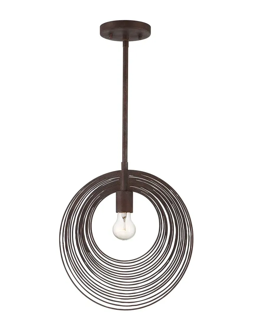 Doral 1 Light Pendant - Bronze, Wrought Iron