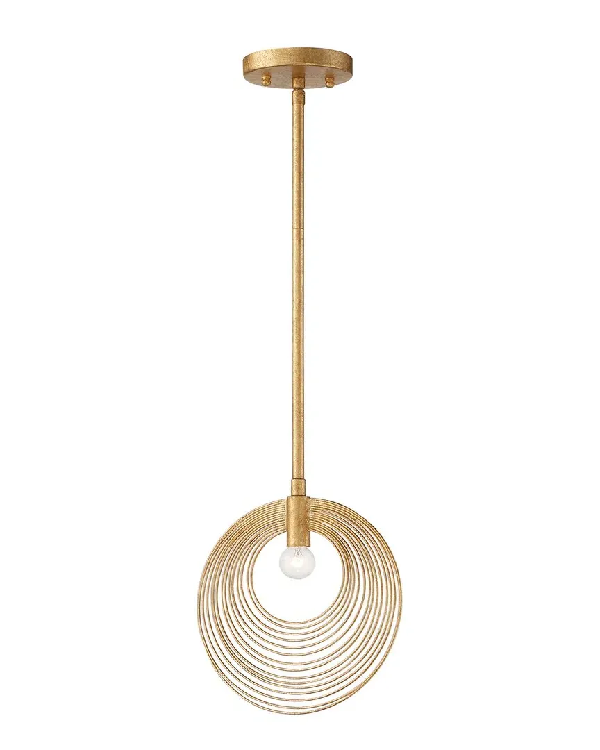 Doral 1 Light Pendant - Renaissance Gold, Wrought Iron image