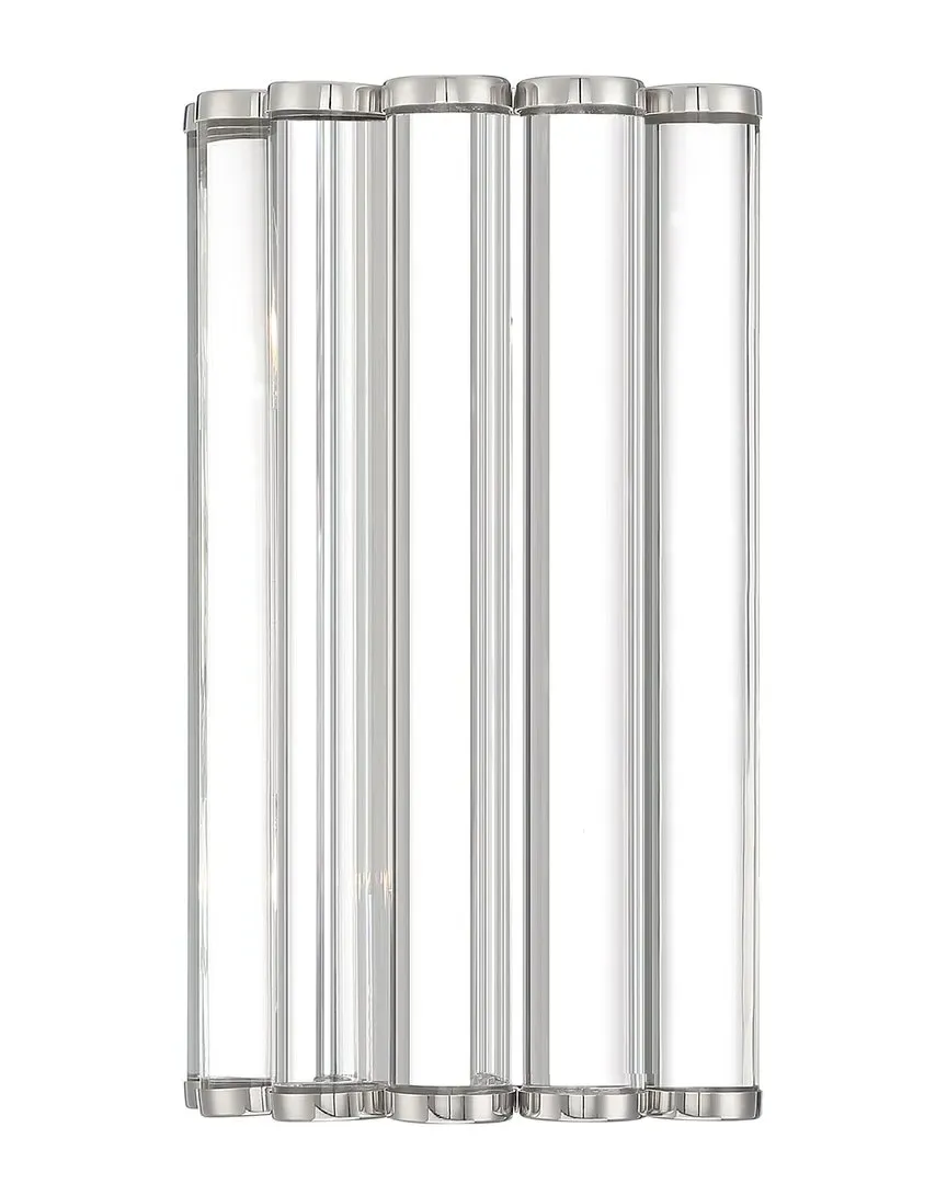 Elliot 2 Light Wall Mount - Polished Nickel, Iron image