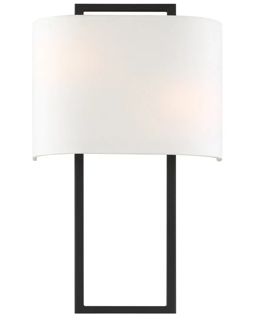 Fremont 2-Light Wall Mount - Black, Steel image