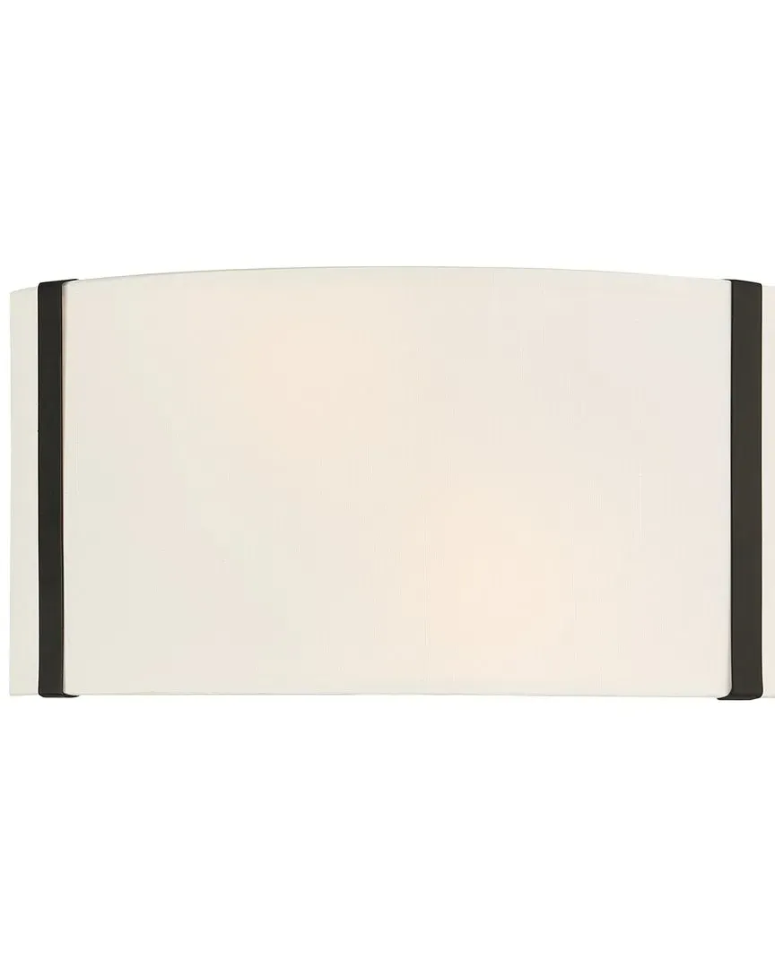 Fulton 2-Light Wall Mount - Black, Steel