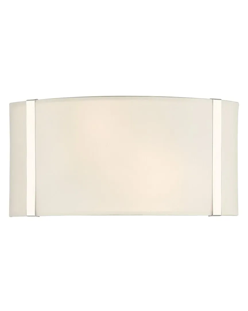 Fulton 2-Light Wall Mount - Polished Nickel, Steel