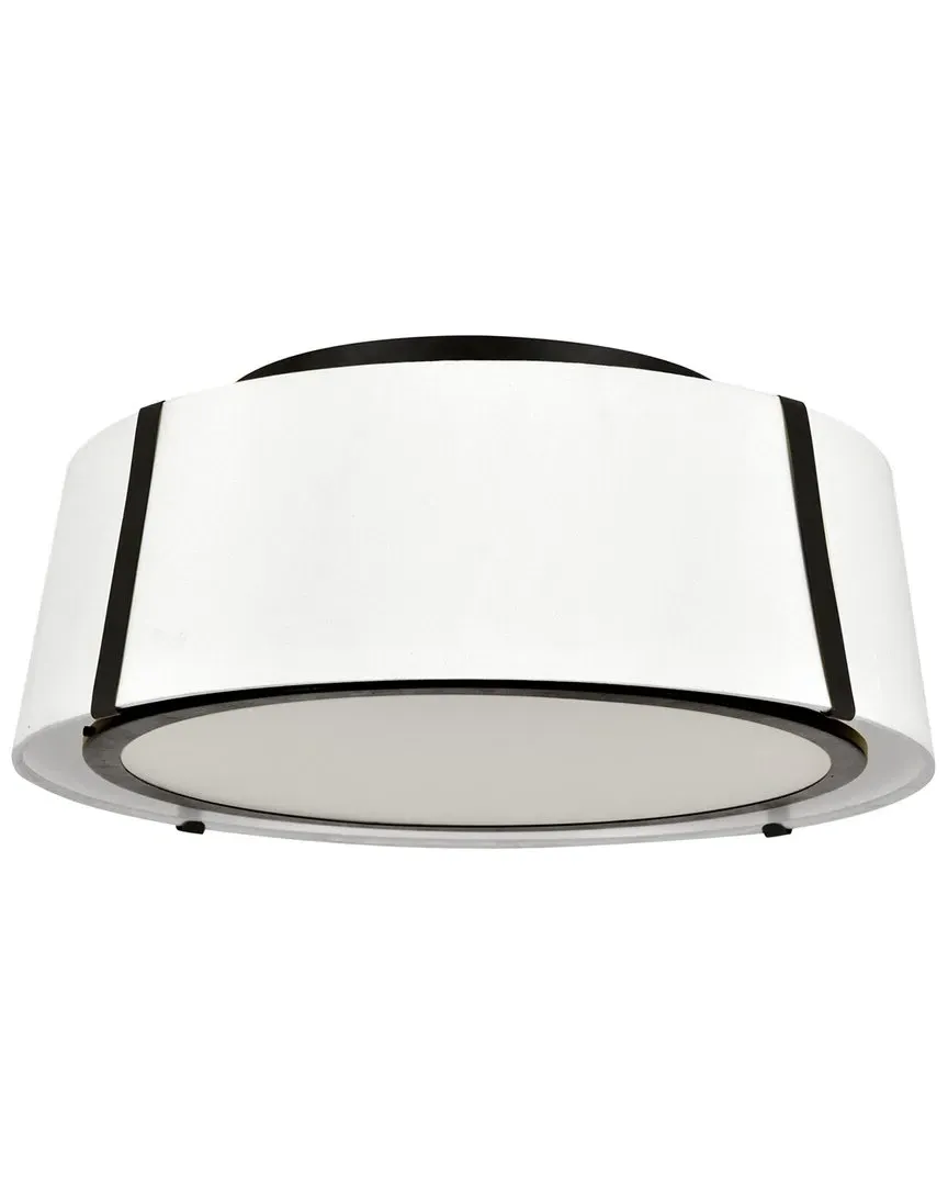 Fulton 3-Light Ceiling Mount - Black, Steel image