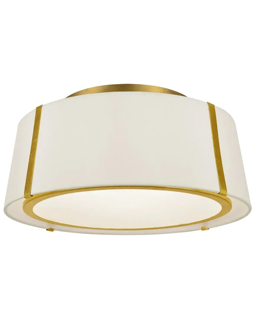 Fulton 3-Light Ceiling Mount - Gold, Steel