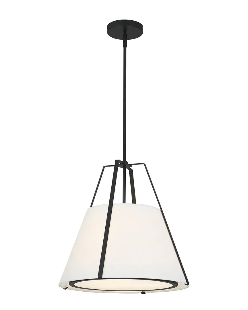 Fulton 3 Light Pendant - Black, Steel
