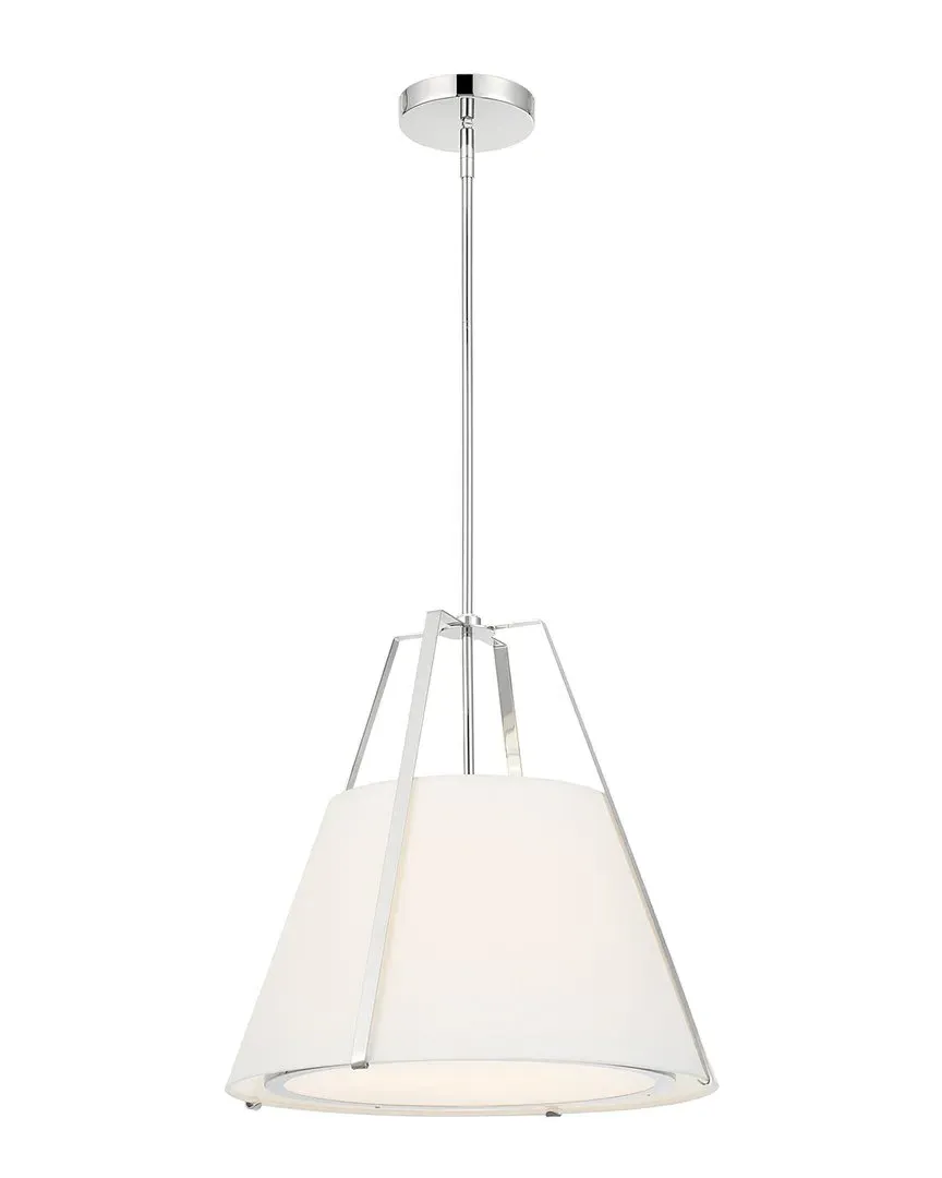 Fulton 3 Light Pendant - Polished Nickel, Steel