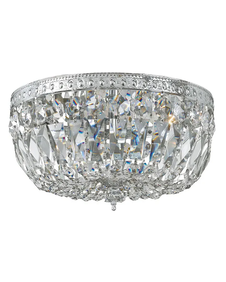 Grace 3-Light Semi-Flush Mount - Chrome, Cast Brass image