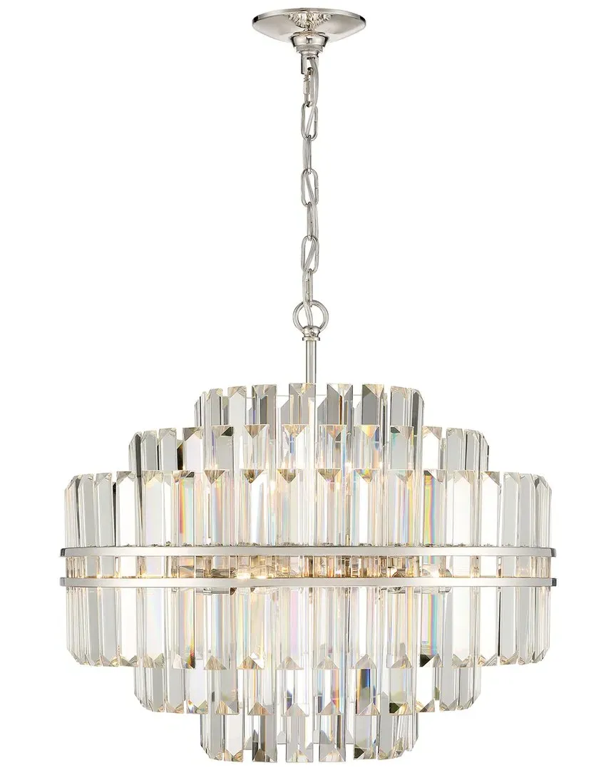 Hayes 12-Light Chandelier - Polished Nickel, Steel