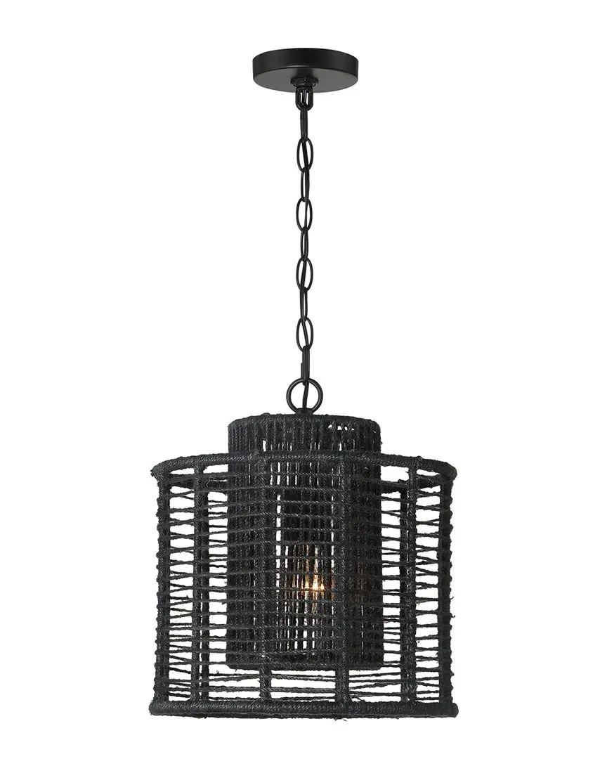 Jayna 1 Light Pendant - Black, Steel image
