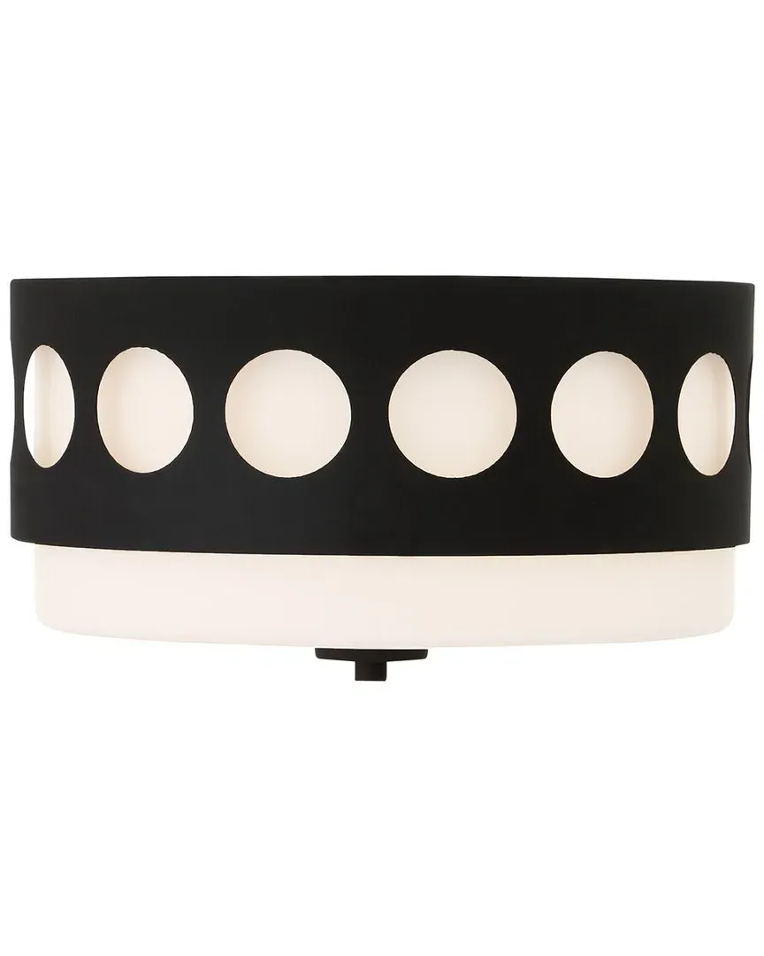 Kirby 2 Light Ceiling Mount - Black, Steel image