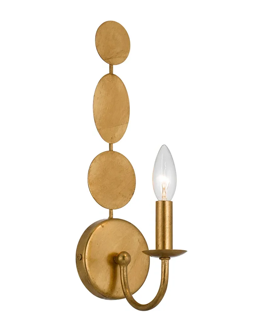 Layla 1-Light Sconce - Antique Gold, Steel