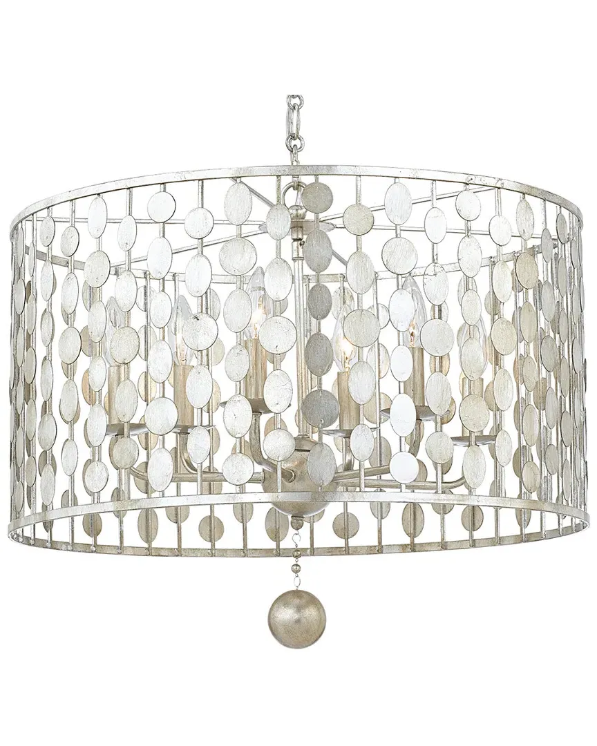 Layla 6-Light Chandelier - Antique Silver image