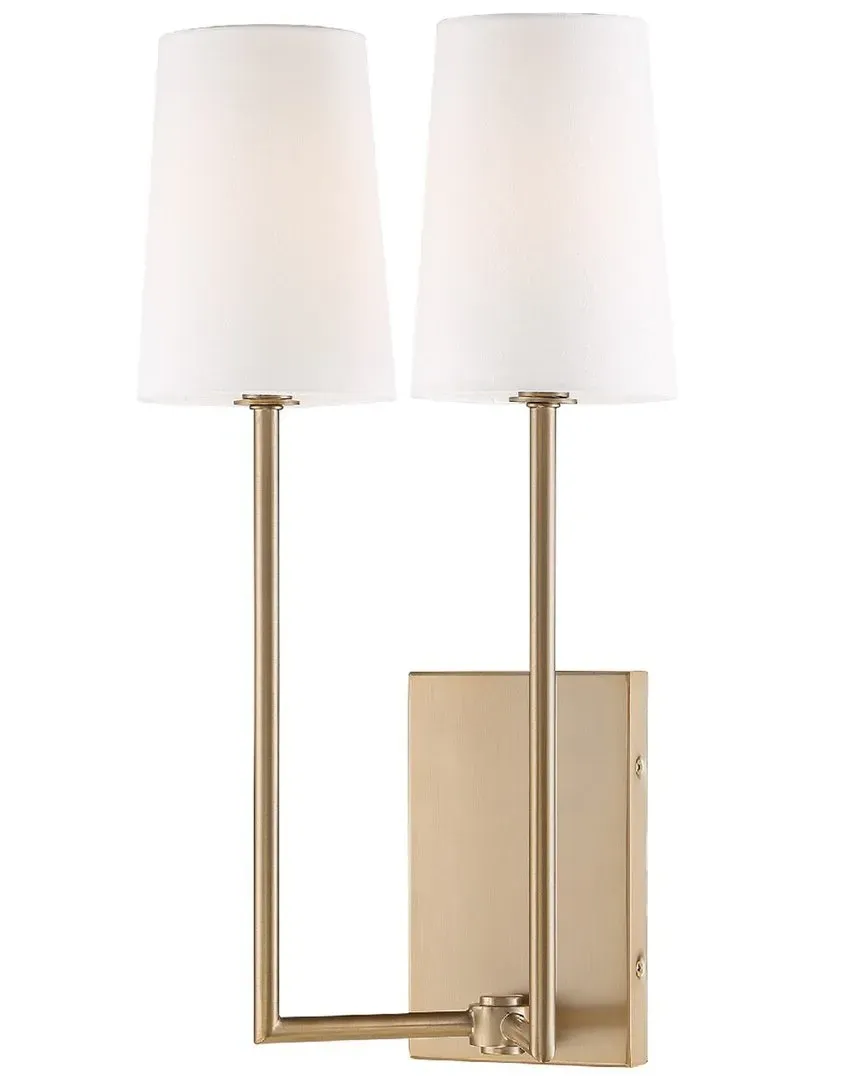 Lena 2-Light Wall Mount - Vibrant Gold image