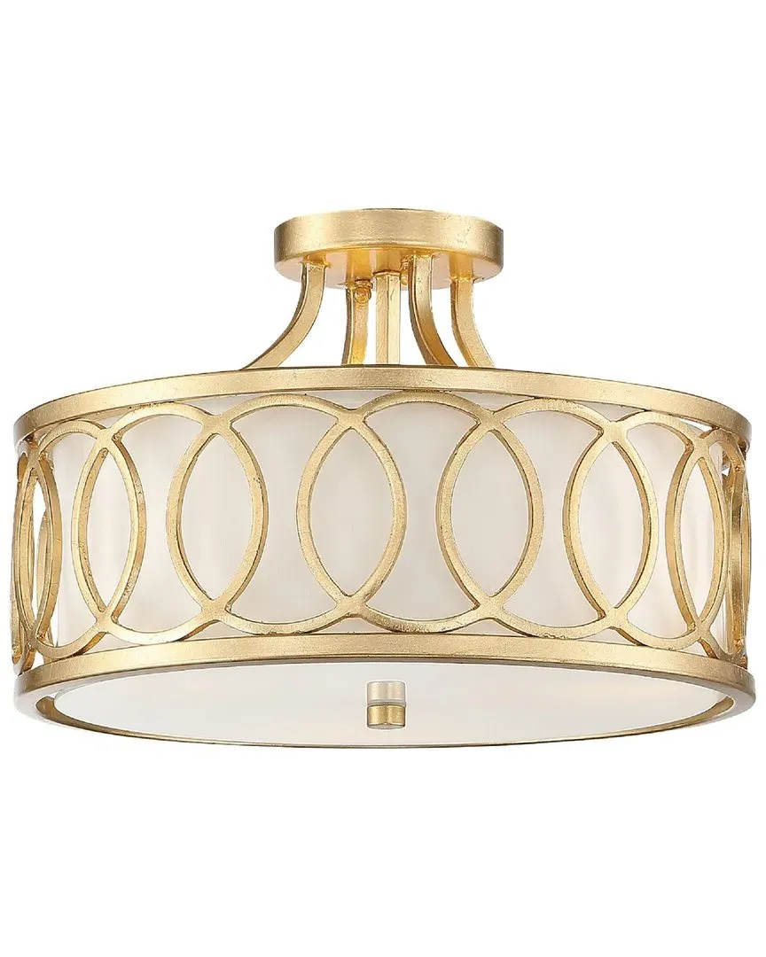 Libby Langdon Graham 3-Light Ceiling Mount - Antique Gold image