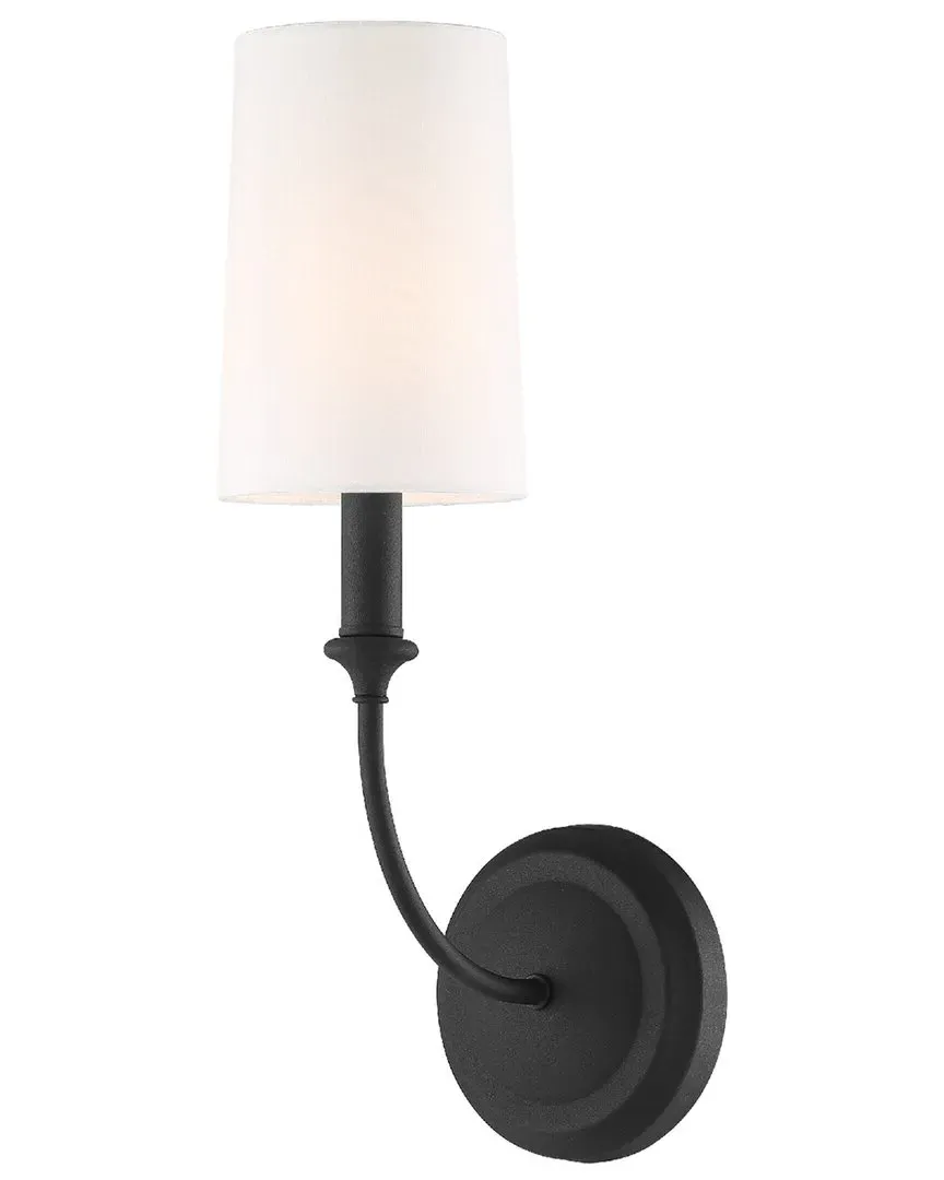 Libby Langdon Sylvan 1-Light Sconce - Black Forged