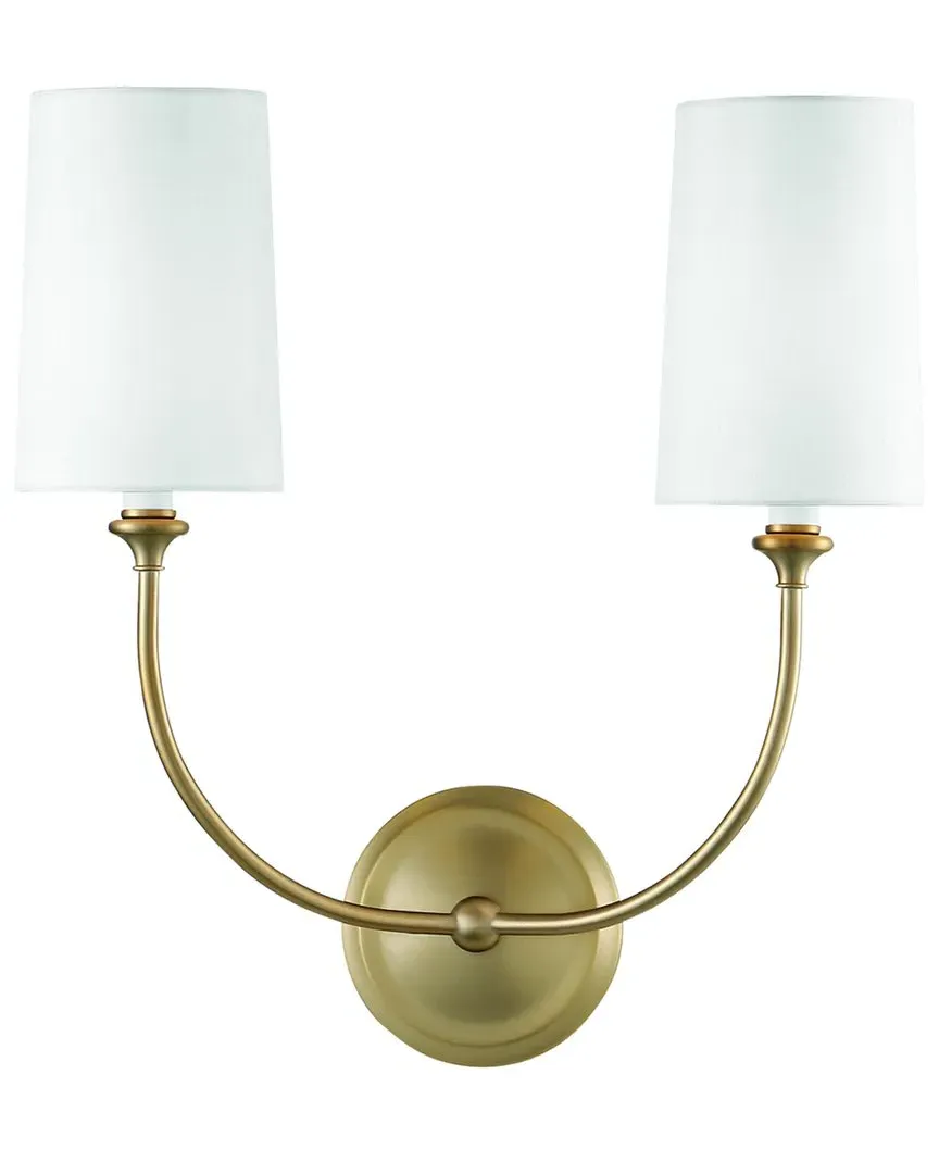 Libby Langdon Sylvan 2-Light Wall Sconce - Vibrant Gold