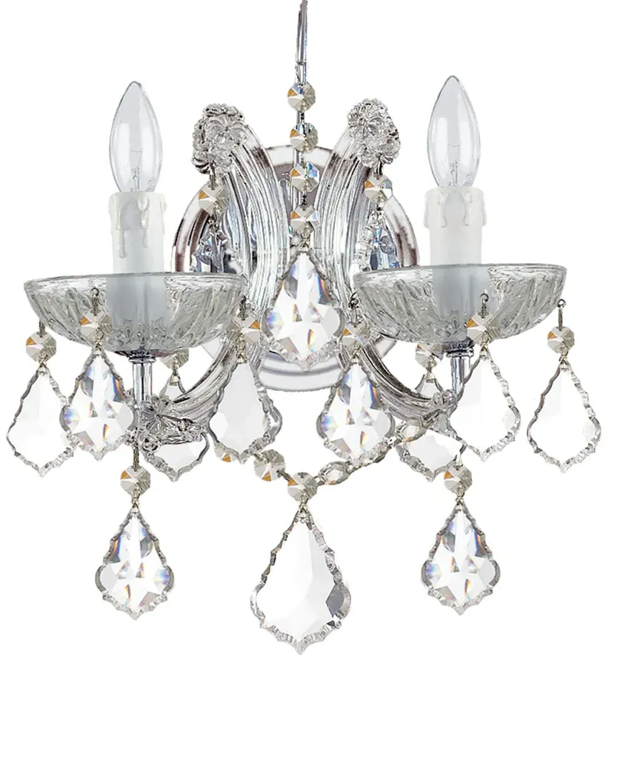 Maria Theresa 2-Light Wall Sconce - Chrome, Glass image