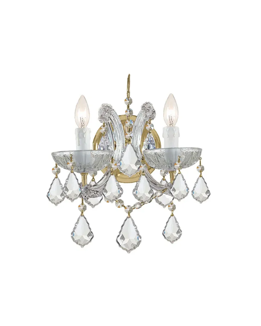 Maria Theresa 2-Light Wall Sconce with Swarovski Crystals - Chrome image