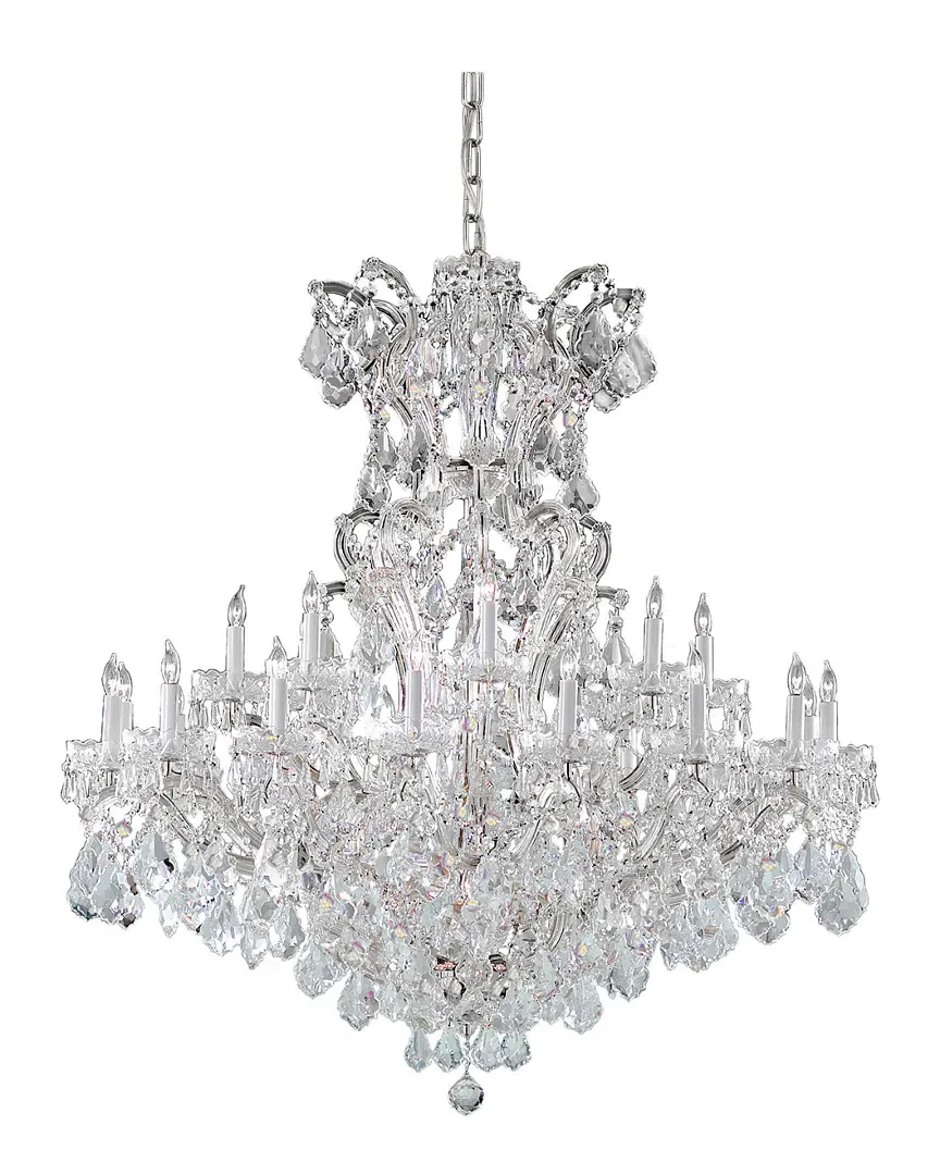 Maria Theresa 25-Light Chandelier with Hand-Cut Crystal - Chrome image