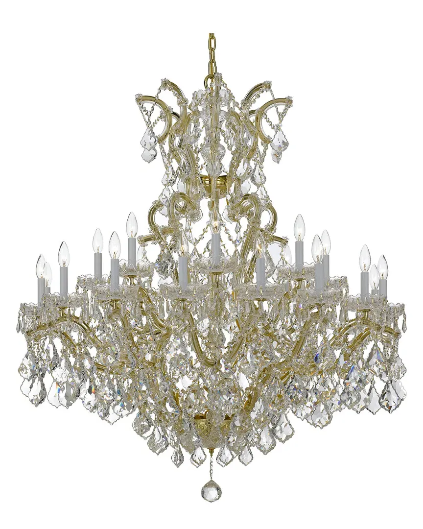 Maria Theresa 25-Light Chandelier with Swarovski Spectra - Gold