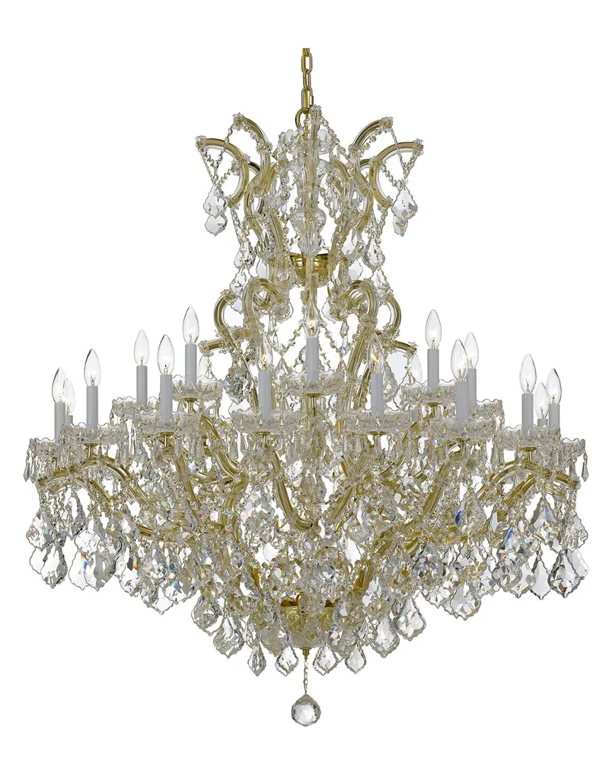 Maria Theresa 25-Light Chandelier with Swarovski Strass - Gold